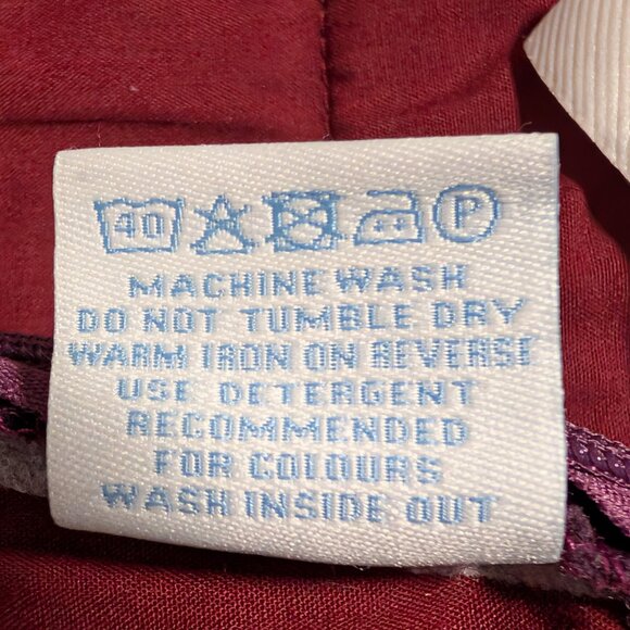 Boden Womens Size 8R Purple Velvet Tulips Pattern Pockets A-Line Mini Skirt Flaw - Picture 8 of 8